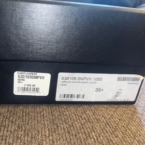 Preowned Opyum YSL Patent Ankle-Strap Sandals 39.5